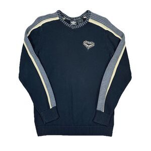 Harley Davidson Motorcycles Mens Knit Sweater Colorblock Embroidered Size Medium